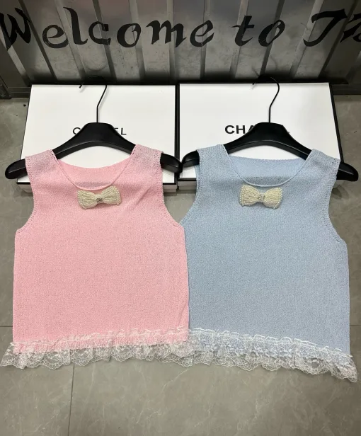 Chanel Weste in Premiumqualität, rosa, gestrickt, Luxus