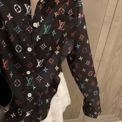 Bestseller Louis Vuitton Hemd Weiß Satin Monogramm Kollektion