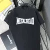 Meistverkaufte Balenciaga Kurzarm Schwarz Baumwolle Gewaschen Luxus