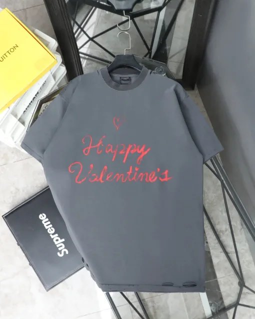 Meistverkauftes Balenciaga T-Shirt Weiß Baumwolle Atmungsaktiv Luxus