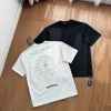 Premium Chrome Hearts Kurzarm Schwarz Baumwolle Washed Style