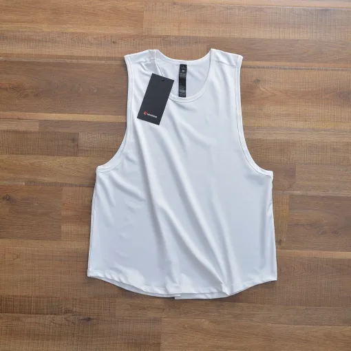 Premium Qualität Lululemon Ärmellos Schwarz Baumwolle Chic Luxus