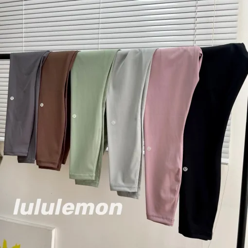 Hochwertige Lululemon-Hosen, lila, Spandex-Kollektion