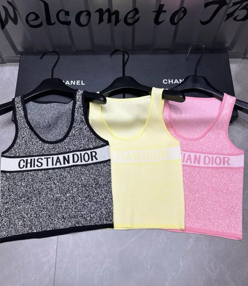 Luxuriöse Dior Weste in Schwarz mit Monogrammmuster