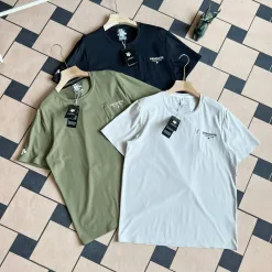 Premium Descente Kurzarm Schwarz Nylon Klassisch Luxus