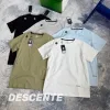 Hochwertiges Descente Kurzarm-Shirt aus schwarzer Baumwolle im klassischen Stil