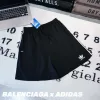 Hochwertige Balenciaga Shorts Schwarz Bestickt Luxus