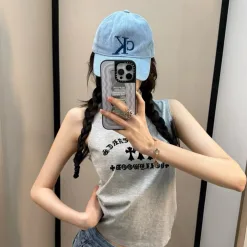 Bestseller Chrome Hearts Weste Grau Stil