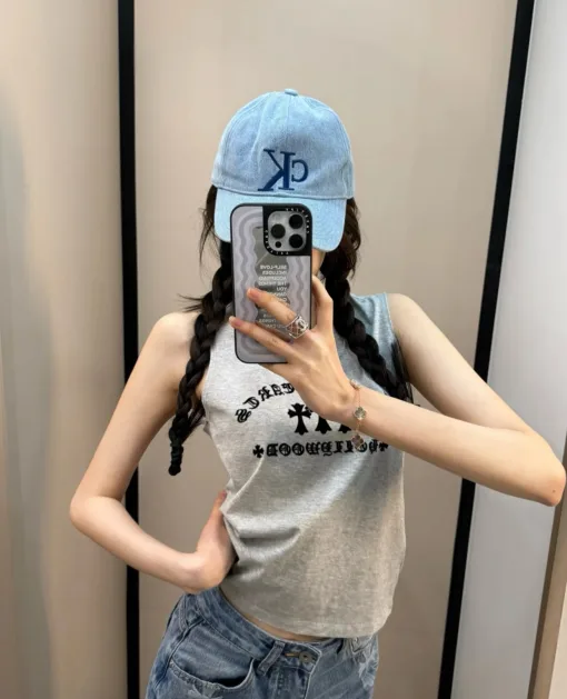 Bestseller Chrome Hearts Weste Grau Stil