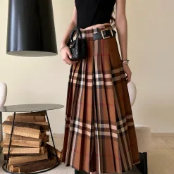 Premium Qualität Burberry Rock Blau Plaid Luxus