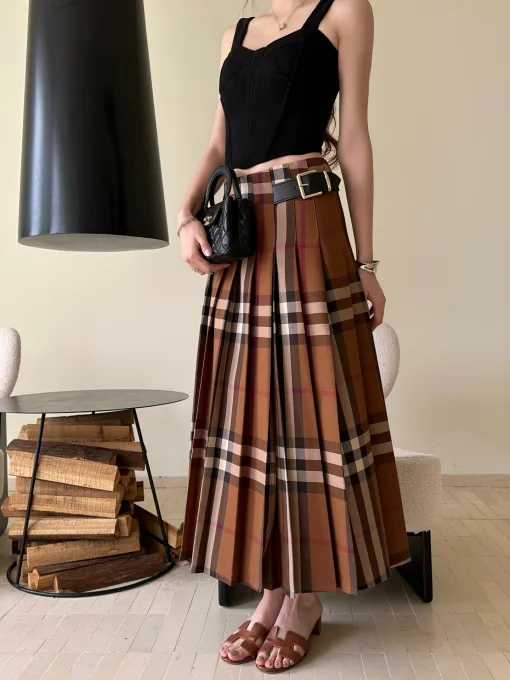 Premium Qualität Burberry Rock Blau Plaid Luxus
