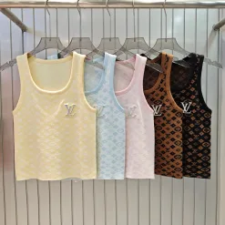 Premium Louis Vuitton Weste Gelb Strick Luxus