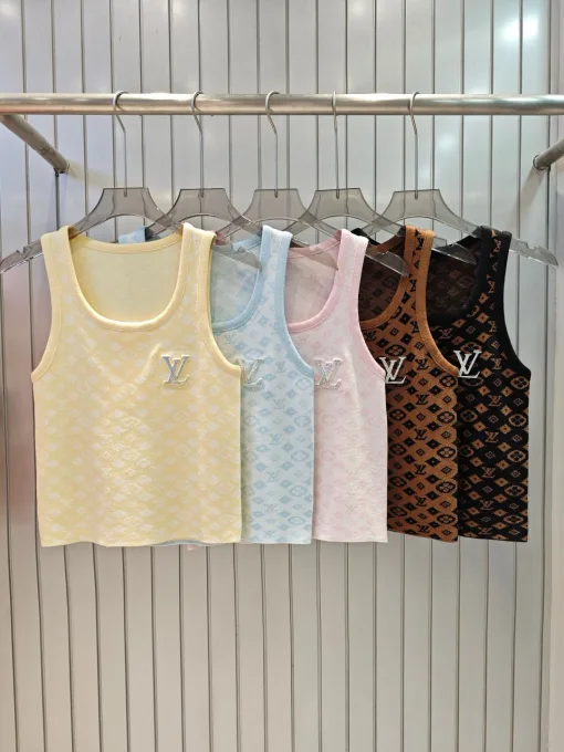Premium Louis Vuitton Weste Gelb Strick Luxus