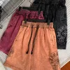 Luxus Chrome Hearts Shorts Schwarzer Strick Gewaschen Luxus