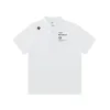 Hochwertige Descente Kurzarm-T-Shirts Navy Seide Casual Luxury