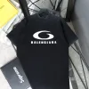 Bestseller Balenciaga Kurzarm Schwarz Baumwolle Classic Kollektion
