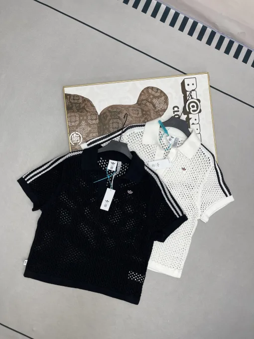Premium Adidas Kurzarmshirt Baumwolle Logo Kollektion
