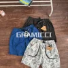 Luxus-Shorts Ami aus weißem Nylon im Oversize-Stil