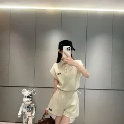 Bestseller Miu Miu Shorts Blau Logo Style