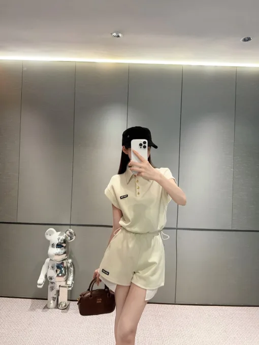 Bestseller Miu Miu Shorts Blau Logo Style
