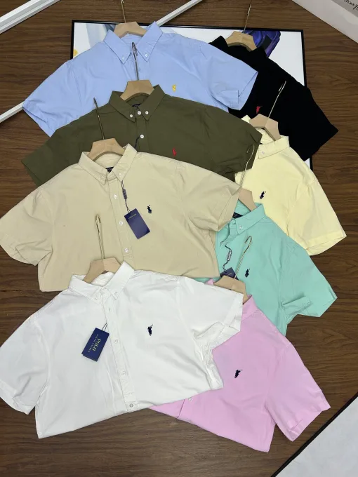 Premium Qualität Ralph Lauren Kurzarm Schwarz Baumwolle Casual Luxus