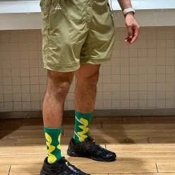 Hochwertige Nike-Shorts aus schwarzem Nylon mit Stickerei