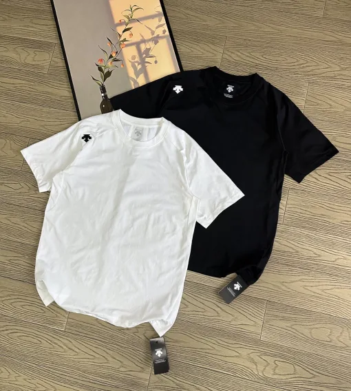 Luxury Descente Kurzarm Schwarz gewaschen Luxus