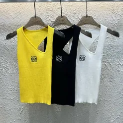 Luxus-Weste von Loewe in Gelb mit Logo-Kollektion