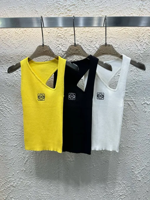 Luxus-Weste von Loewe in Gelb mit Logo-Kollektion