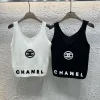 Bestseller Chanel Weste Weiß Strick Bestickt Luxus