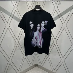 Balenciaga Kurzarm-Baumwolle in Premiumqualität, klassische Kollektion