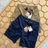 Luxus The North Face Shorts Khaki Bestickt Luxus