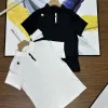Premium Qualität Descente Kurzarm Schwarz Baumwolle Sportlicher Stil