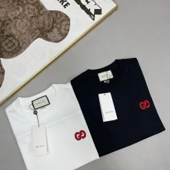Premium Gucci Kurzarm Weiß Baumwolle Classic Collection