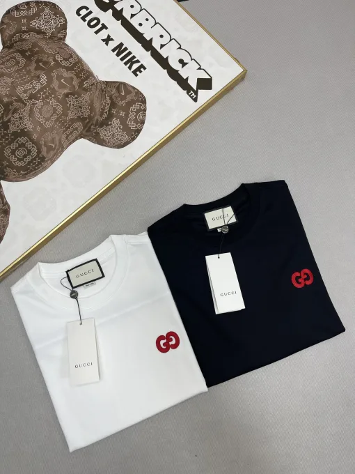 Premium Gucci Kurzarm Weiß Baumwolle Classic Collection