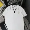 Premium Fendi Kurzarm-T-Shirts Weiß Strick Logo Kollektion