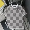 Meistverkaufte Louis Vuitton Kurzarm Strick Logo Luxus