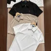 Luxus Ralph Lauren Kurzarm-T-Shirts Schwarz Bestickter Stil