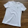 Hochwertige Lacoste Kurzarm-Kollektion aus weißer Baumwolle