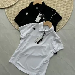 Premium Descente Kurzarm Schwarz Atmungsaktiv Luxus