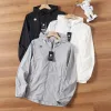 Premium Qualität Descente Kurzarmhemden Schwarz Nylon Atmungsaktiv Stil