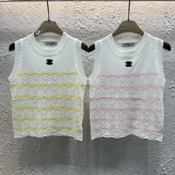 Hochwertige Chanel-Weste aus der Yellow Knit Collection