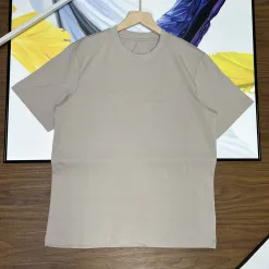 Luxus Descente Kurzarm Weiß Baumwolle Logo Style