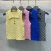 Hochwertige Louis Vuitton Weste Gold Strick Jacquard Luxus