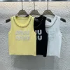 Bestseller Miu Miu Weste Gelb Strick Luxus