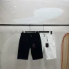 Premium Louis Vuitton Shorts Schwarzes Leder Gewaschen Luxus