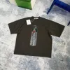 Premium Alexander Wang Kurzarm-T-Shirt aus schwarzer Baumwolle im Grafikstil