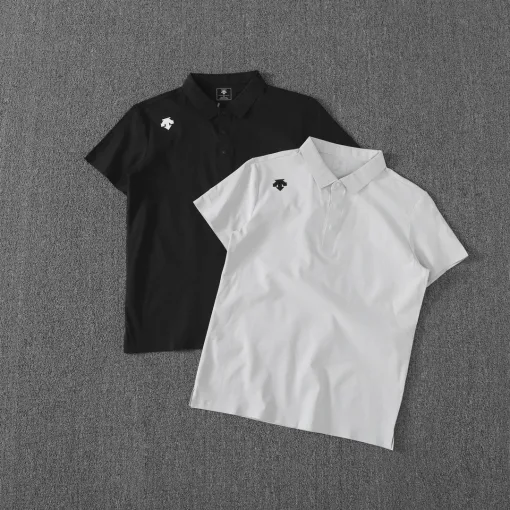 Hochwertiges Kurzarm-T-Shirt Descente aus der Urban Collection in Schwarz