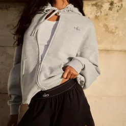 Premium Qualität Alo Shorts Blau Print Luxus