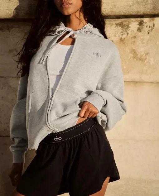 Premium Qualität Alo Shorts Blau Print Luxus